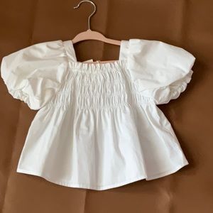 NWT Zara White Top 9-12 months
